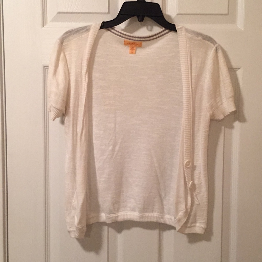 Short sleeve cardigan